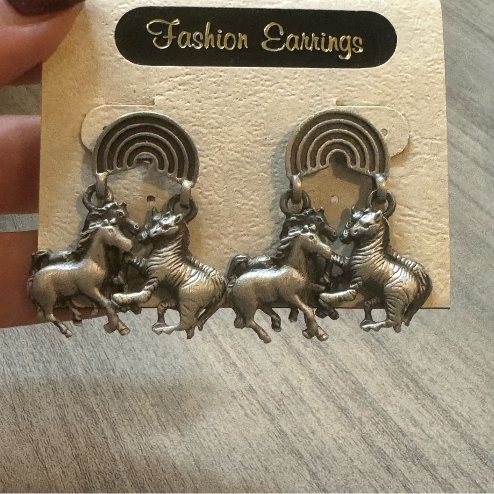 New with tags equestrian dangling earrings  fashion jewlery offers accepted